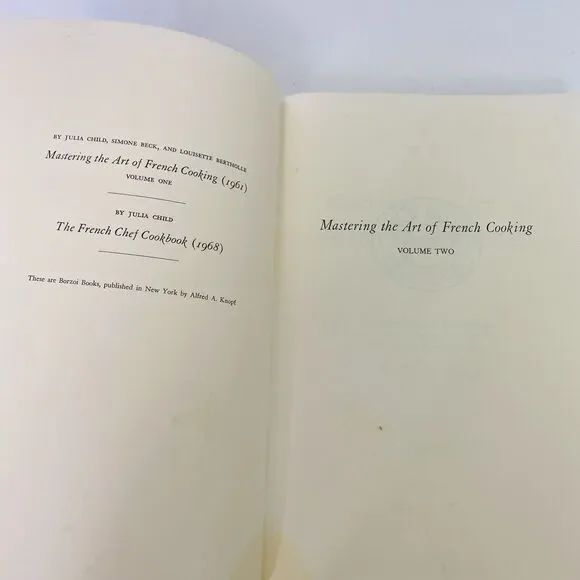 Mastering the Art of French Cooking Julia Child Simone Beck Volume Two 1st Ed - Picture 7 of 14